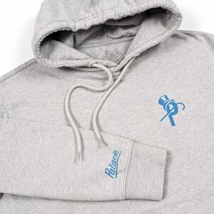 Palace Pound Hoodie Men's XL Gray Pullover Sweatshirt Skateboard Streetwear Y2K